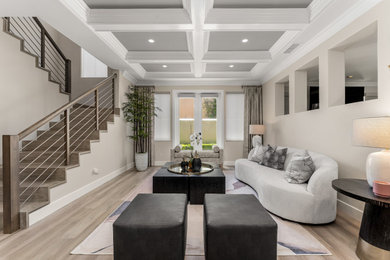 Living room - modern living room idea in Orange County