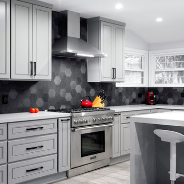 Modern grand kitchen in Woodland Hills CA