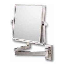 Kimball & Young Aptations Mirror Image 240 Series Square Double Arm Wall Mirror - Makeup Mirrors