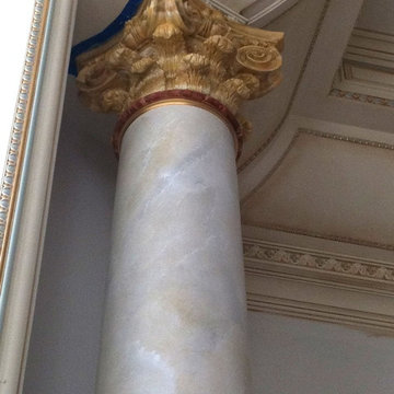 Faux Marble Columns, Alpine, NJ