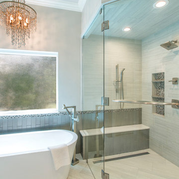 A Glamorous Master Bathroom Renovation