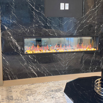 Just Finished Project - Latitude 65 inch Smart Linear Electric Fireplace