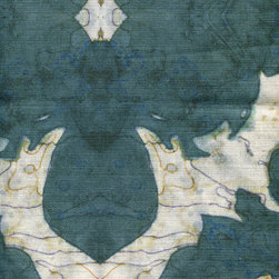 The Dance - olive fabric detail - Upholstery Fabric