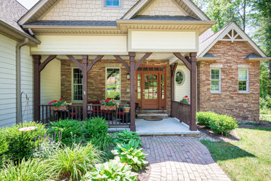 Inspiration for a farmhouse exterior home remodel in Other