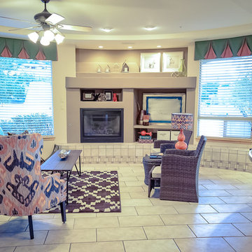 FAMILY ROOM AT 18 DESERT MOUNTAIN