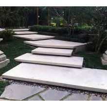 Entry stairs and path
