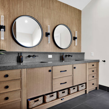 Warm Contemporary Primary Bath