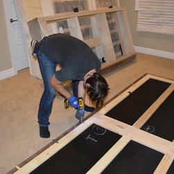 Custom Platform Bed w/ Headboard - Panel Beds