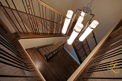 Staircase - transitional staircase idea in Calgary