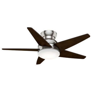 Casablanca 44" Isotope Ceiling Fan With Light Kit & Wall Control, Brushed Nickel