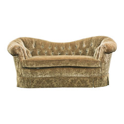 Velvet Loveseat - Loveseats