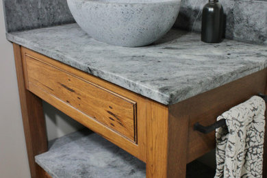 Powder room - cottage powder room idea in Philadelphia