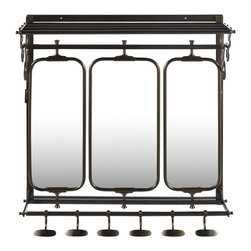 Spectrum 3 Mirror Luggage Rack - Makeup Mirrors