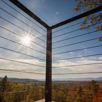 Black Cable Deck Railing
