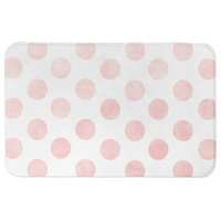 Pink Polka Dots 34x21 Bath Mat