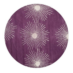 50 Most Por Midcentury Modern Purple Area Rugs For 2018 Houzz Safavieh Contemporary Soho Area Rug Purple Ivory Round 6