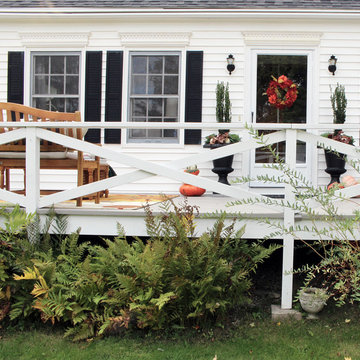 Classic New England Fall Porch