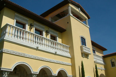 Mediterranean exterior home idea in Tampa