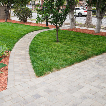 Paver Driveway & Sodding - Burbank