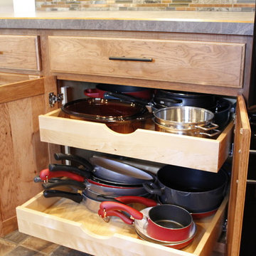 Kitchen Design: StarMark Cabinetry Royale Door Style, Hickory Doors in Toffee
