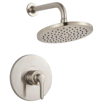 Studio S Shower Only Trim Kit With Water-Saving Shower Head and Cartridge, Brush
