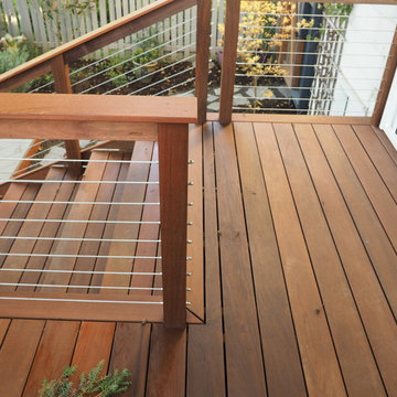 Smolski IPE deck with stainless steel cable railing
