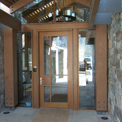 Rustic Custom Wood Entry Door - Front Doors