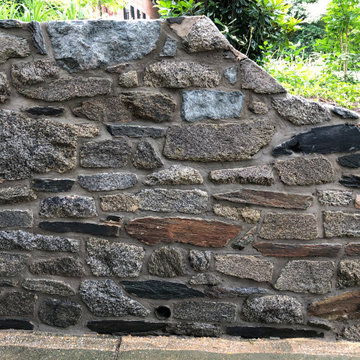 Rebuild and Restoration of Field Stone Driveway Walls in Spring Valley, DC