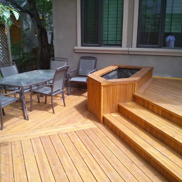 Cozy outdoor deck
