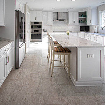Greenfield Cabinetry White Kitchen, Office Area and Pantry Storage