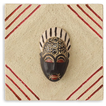 Born On Thursday African Mask Plaque
