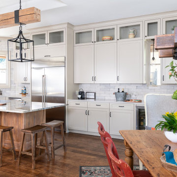 Kitchen refrigerator wall