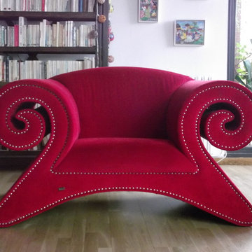 Diseño de interiores en vivienda donde habita el color