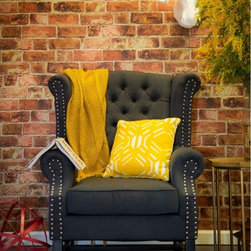TOV Furniture Fairfield Linen Club Chair in Grey - Products