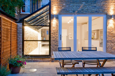 Inspiration for a modern house exterior in London.