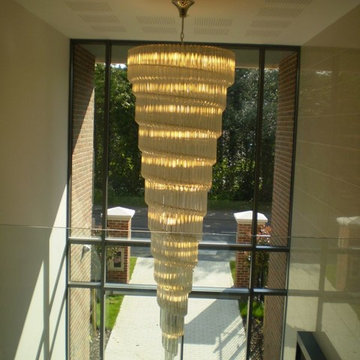 Murano Glass Prism Hallway Chandelier