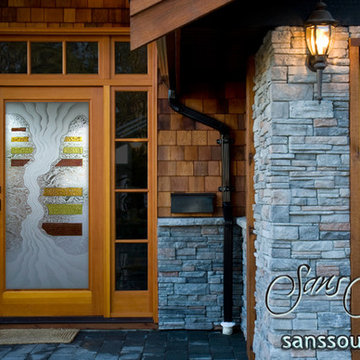 Triptic 3D Glass Front Doors - Exterior Glass Doors - Glass Entry Doors