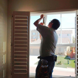 Hunter Douglas Palm Beach Shutter install - Interior Shutters