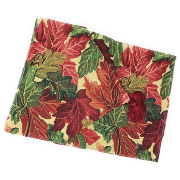 Tapestry Warm Colorful Thanksgiving Leaves Fall Foliage Table Runners, 13"x72"
