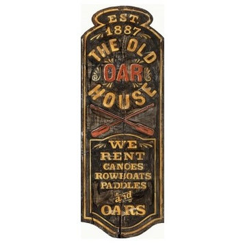 Oar House Wood Sign, Small