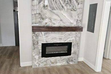 Inspiration for a contemporary living room remodel in Jacksonville