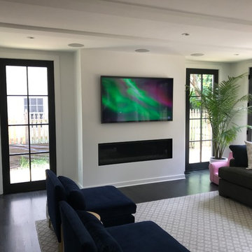 Living Room Surround System with Samsung "Frame" Art TV