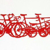 Bike Stack Mini Art Print