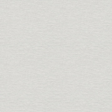 3122-10210 Gump Faux Grasscloth Wallpaper in Light Grey Accented Raised Inks