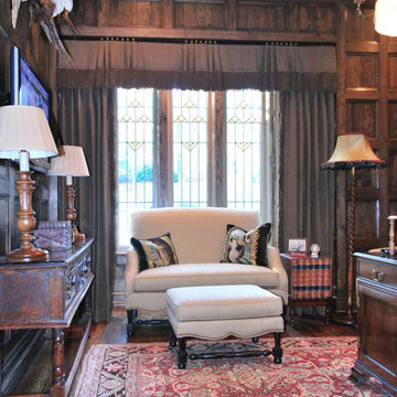 Reclaimed Oak Paneled Study