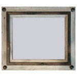 My Barnwood Frames - Rustic Frames, Hobble Creek Series Frame With Tacks, 5"x5" - *PLEASE NOTE - Glass is included with frame sizes 16x20 or smaller. Larger sizes do not include glass due to the high risk of breakage in shipping.
