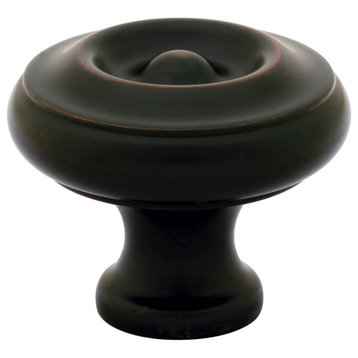 Emtek 86115 Waverly 1-1/4 Inch Mushroom Cabinet Knob - Oil Rubbed Bronze