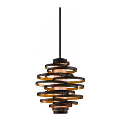 Corbett Lighting - Corbett Lighting Pendant Vertigo and Gold Leaf - Pendant Lighting