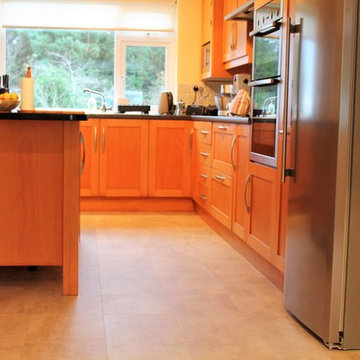 Cream Travertin Pergo Luxury Vinyl tiles