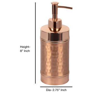 nu steel Hudson Hammered Copper Soap/Lotion Pump